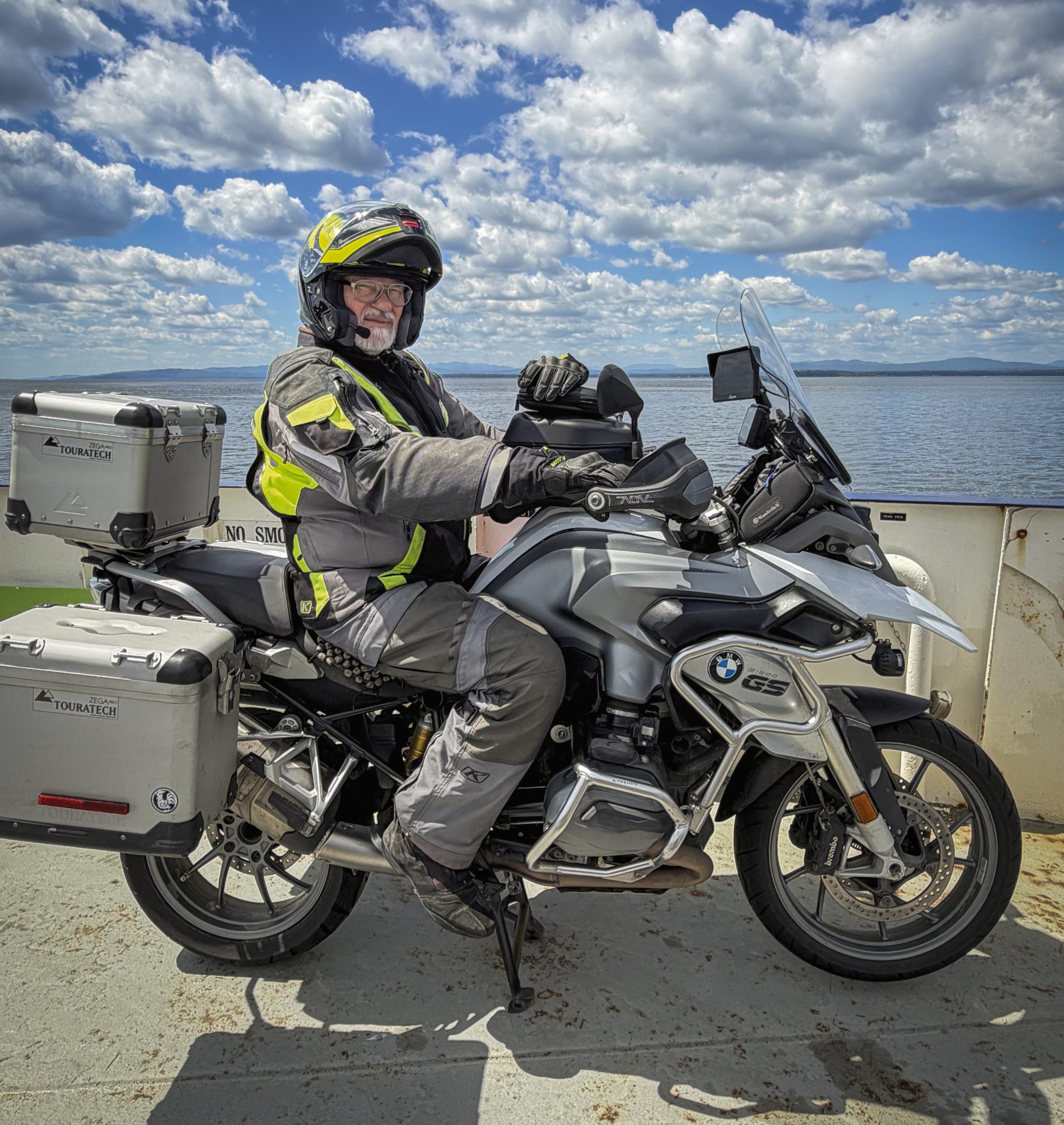 Dave Mangun on a motorcycle adventure