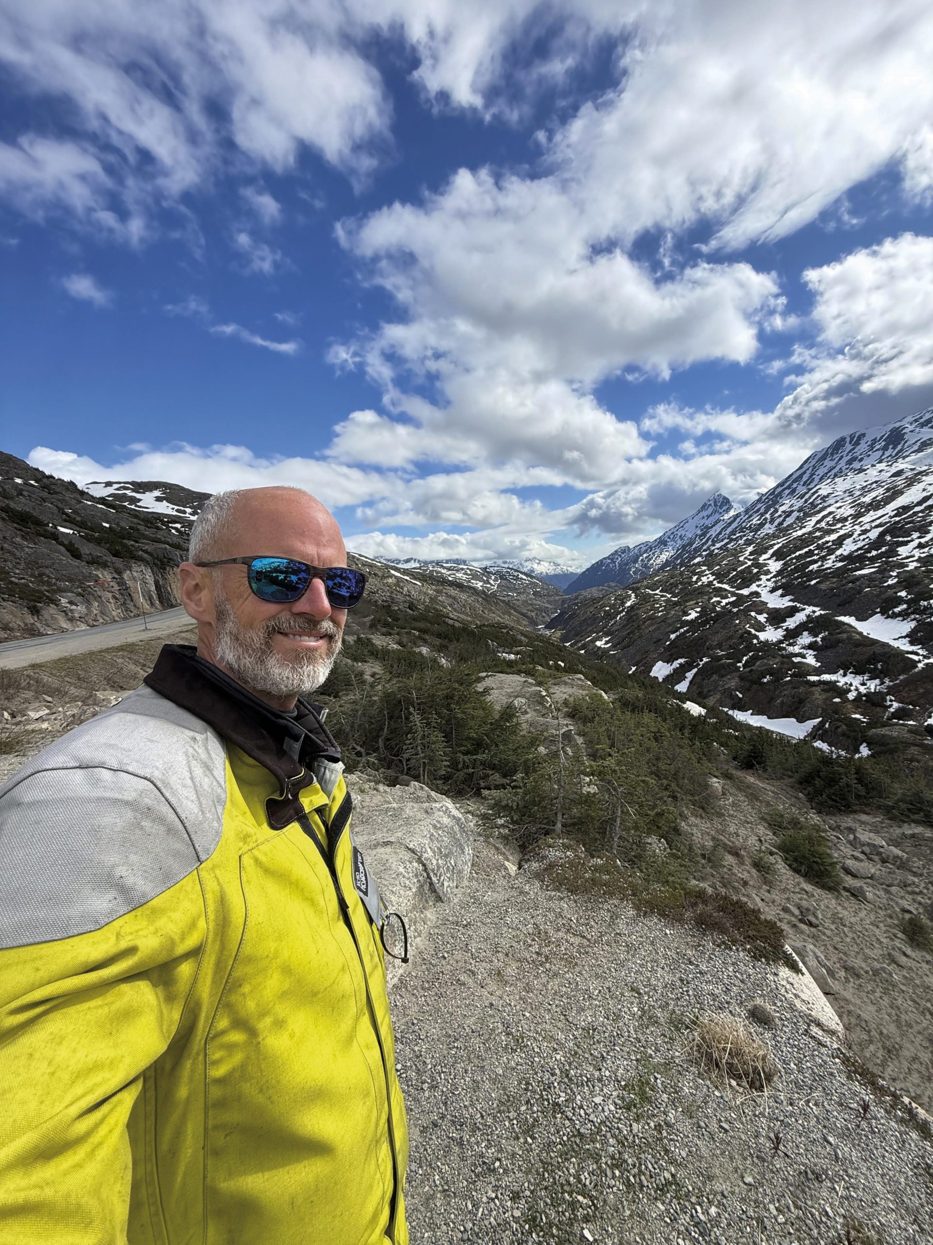 Lee Nelson on a motorcycle adventure