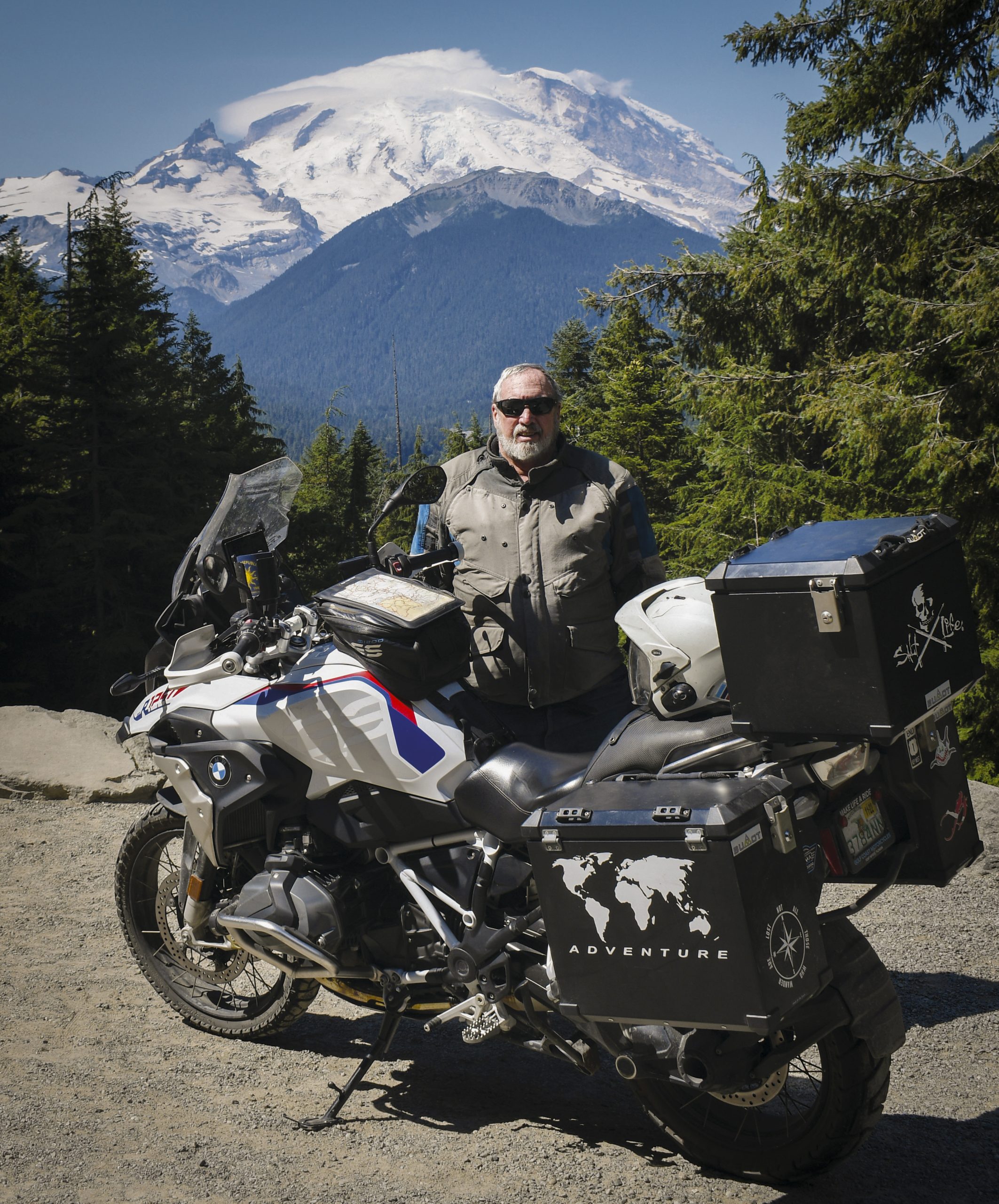 Steve Ladd on a motorcycle adventure